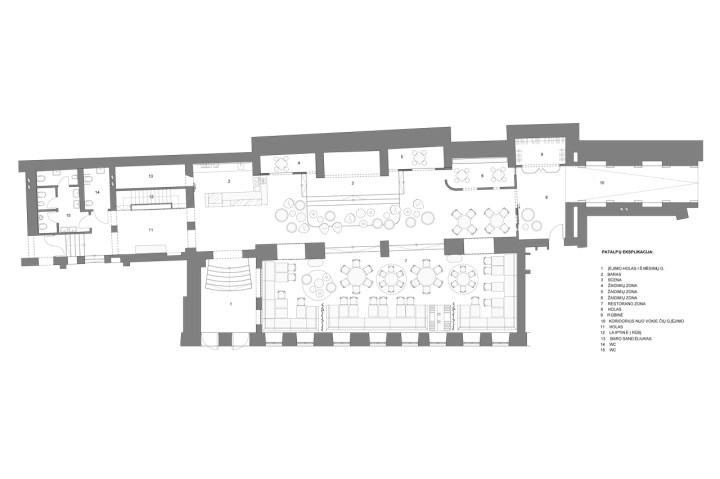 (Pianta del piano terra - fonte: domusweb)